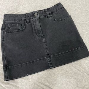 VINTAGE DOLCE & GABBANA BLACK DENIM MINI SKIRT
